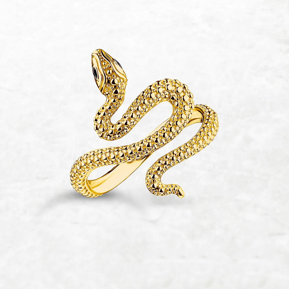 Anel Golden Serpent