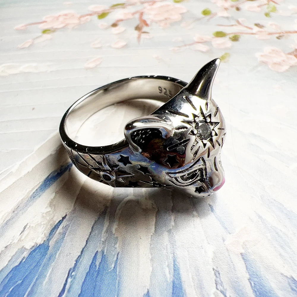 Anel Gato Celestial