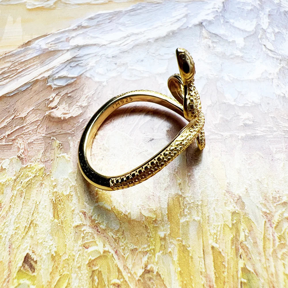 Anel Golden Serpent
