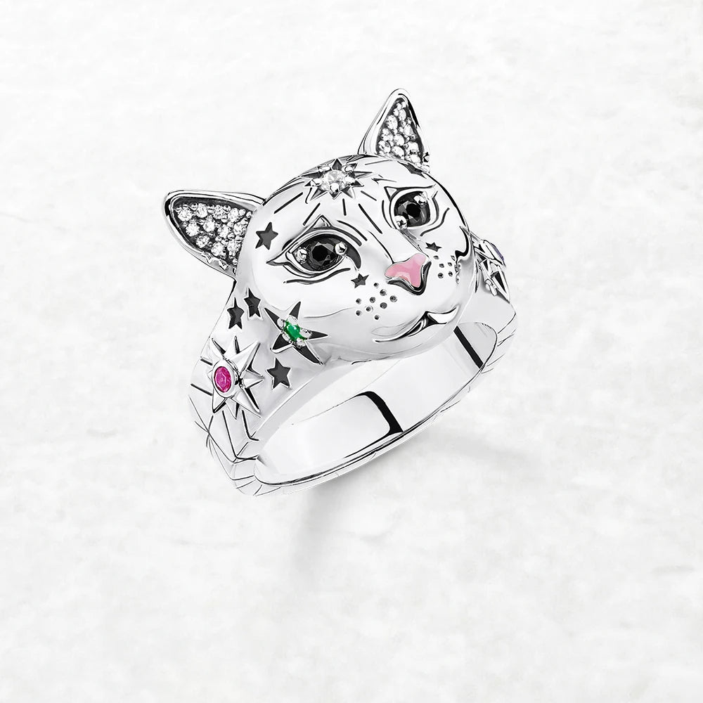 Anel Gato Celestial