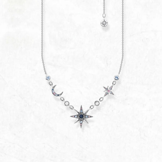 Colar Estrela e Lua