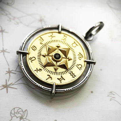 Zodiac Compass Pendant