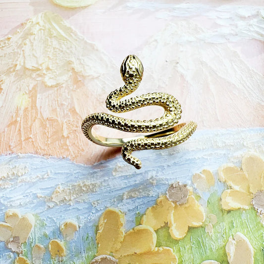 Anel Golden Serpent