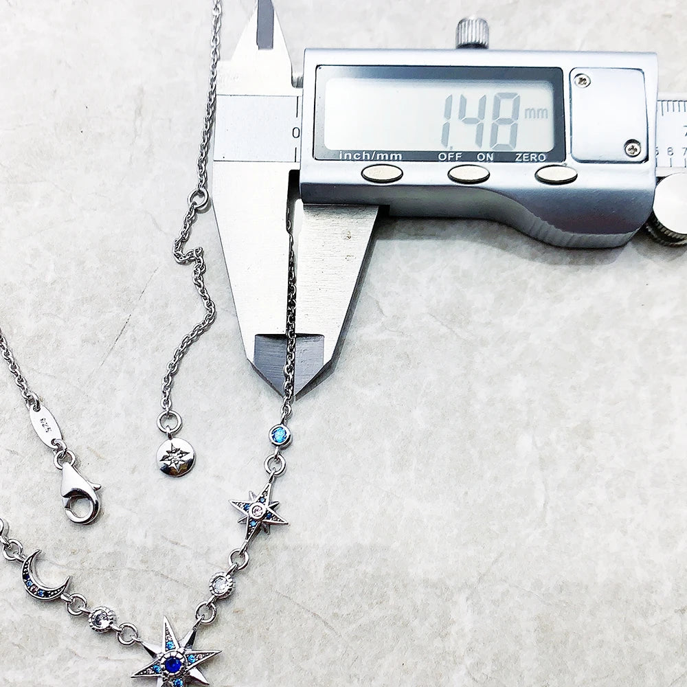 Colar Estrela e Lua