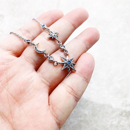 Colar Estrela e Lua
